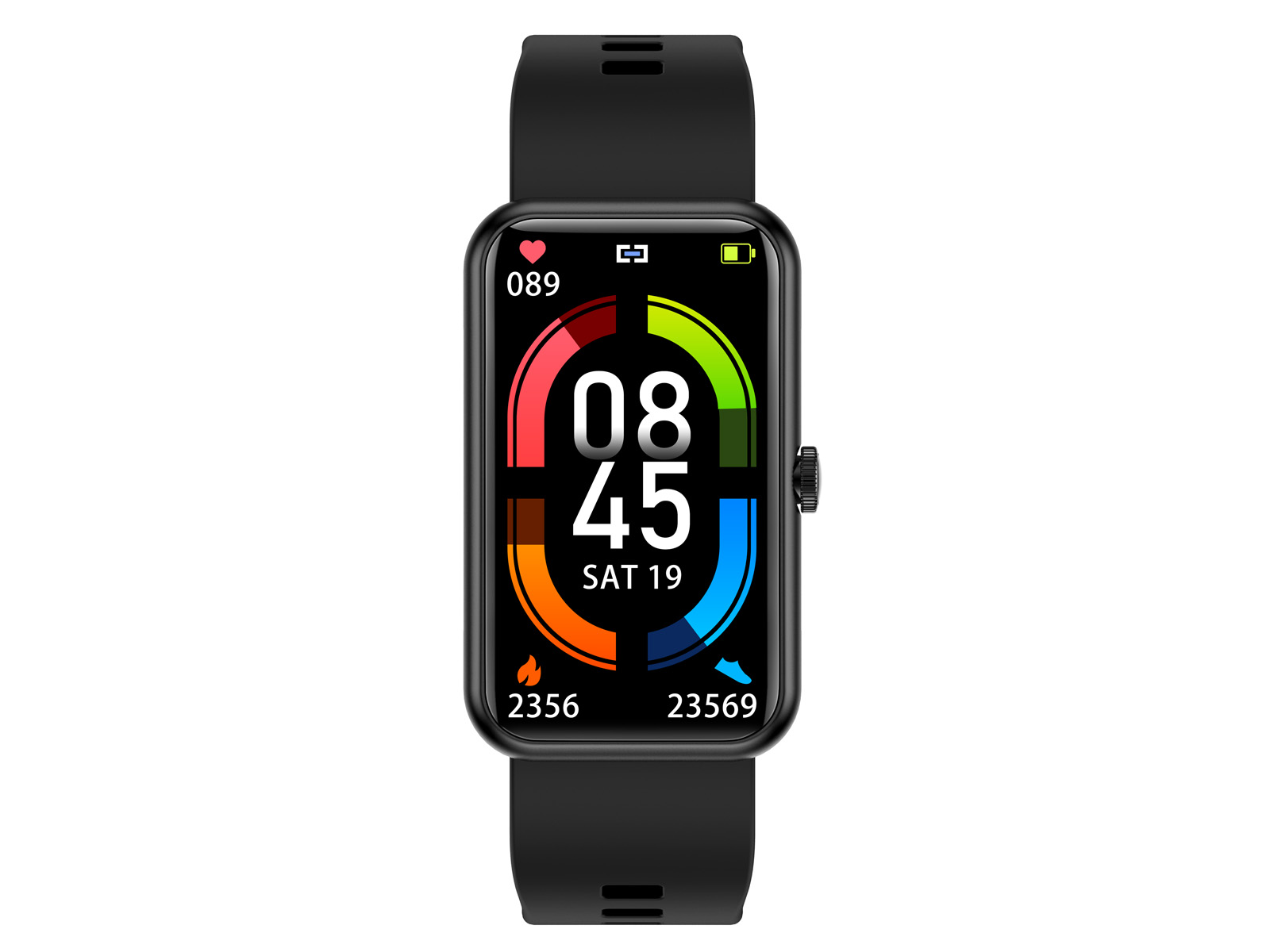 Smart Fitness Band con Ossigenazione del Sangue IP67 Trevi T FIT 210 SLIM Nero